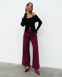 White Closet | Wine Pants