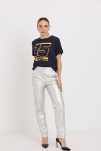 Tuesday Race Pants | Silver Metallic