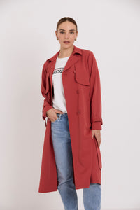 Tuesday Trench Coat | Rust Twill