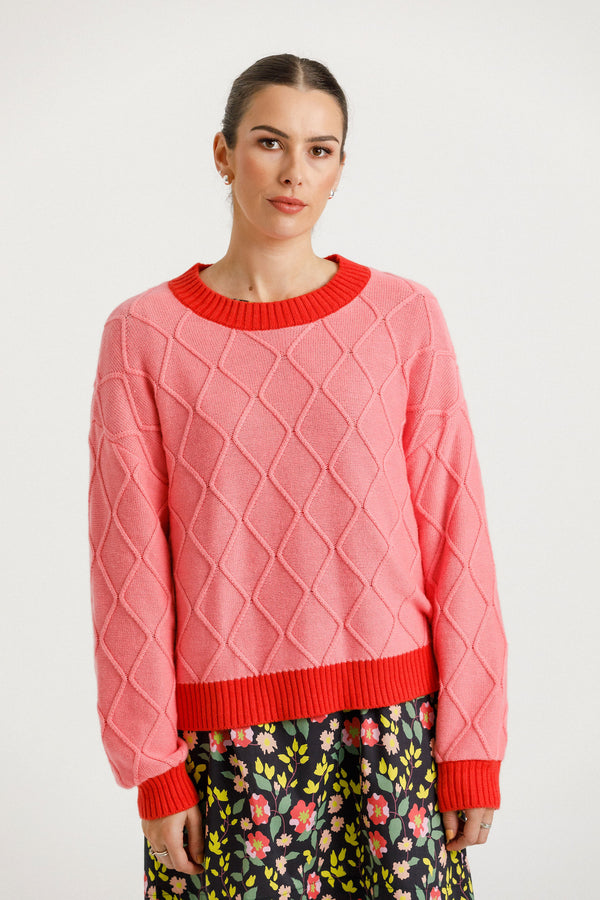 Thing Thing Shackle Jumper | Pink Lipstick