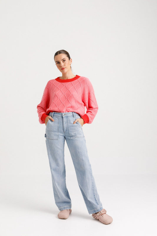 Thing Thing Shackle Jumper | Pink Lipstick