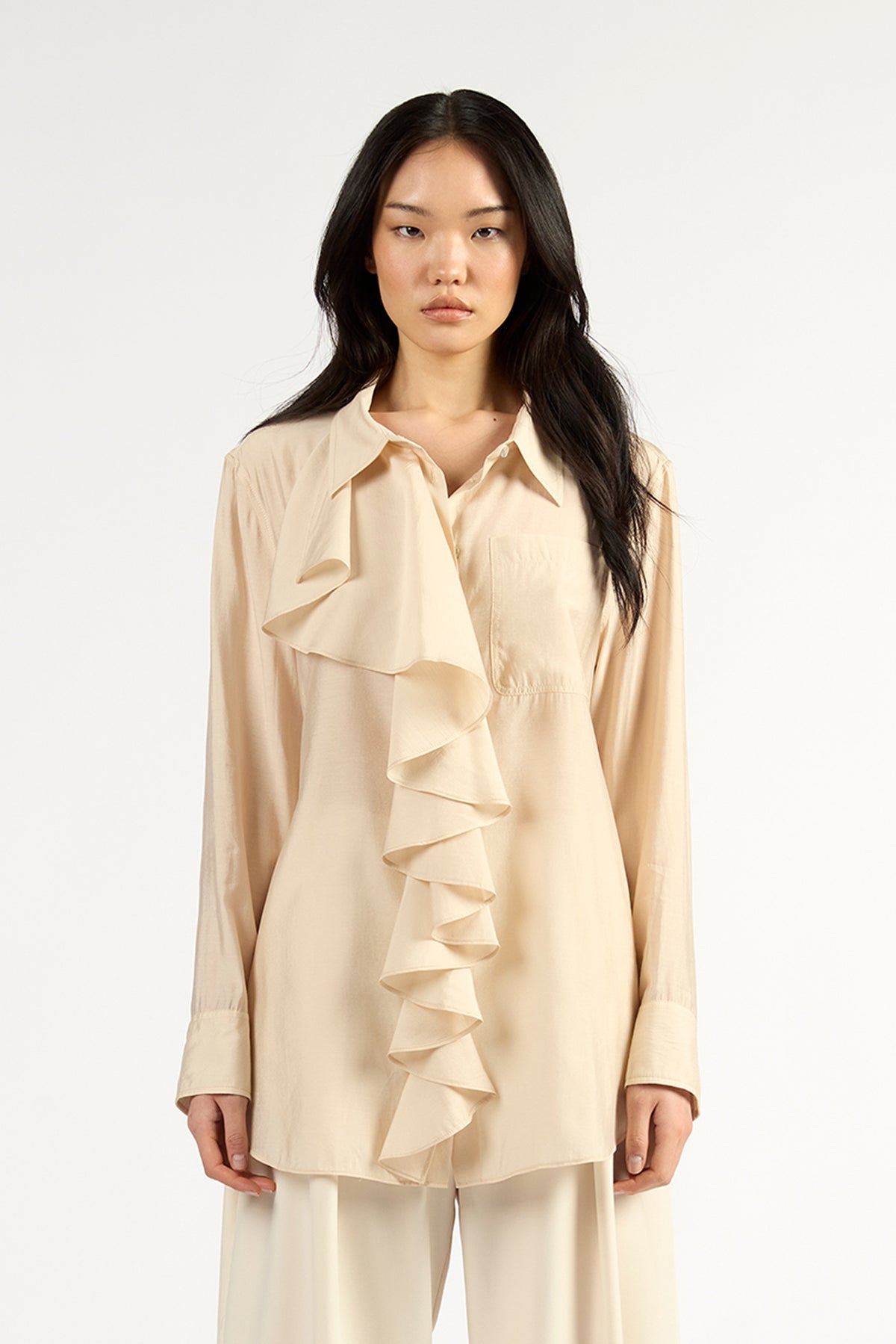 Tuesday | Drape Frill Shirt