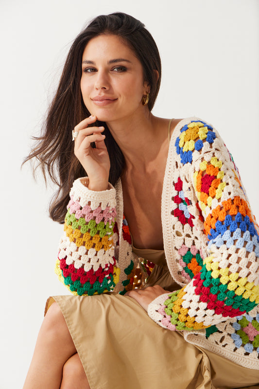 Tuesday Noah Cardi | Rainbow Crochet