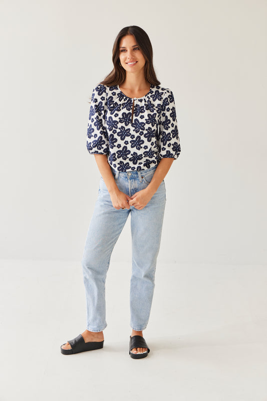 Tuesday Therese Top | Navy Oasis