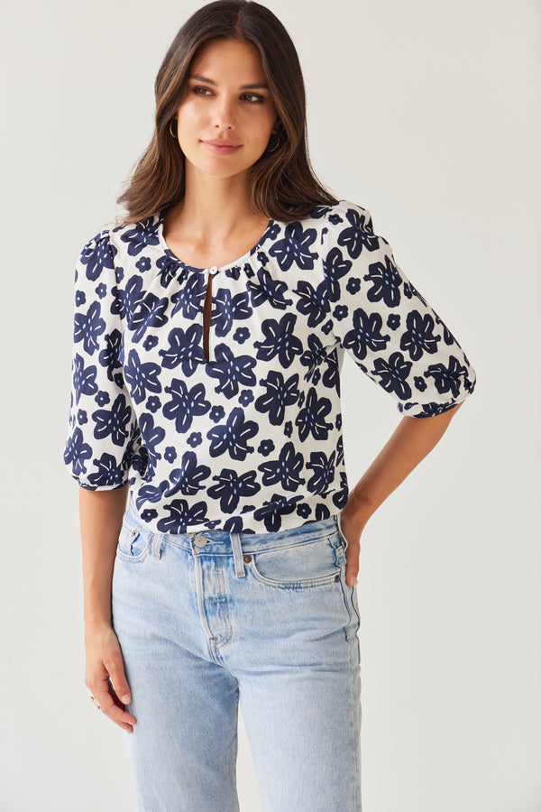 Tuesday Therese Top | Navy Oasis