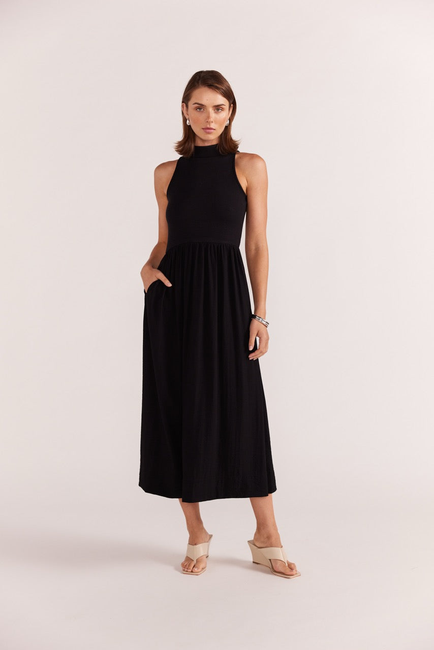 Staple the Label | Eva High Neck Midi Dress