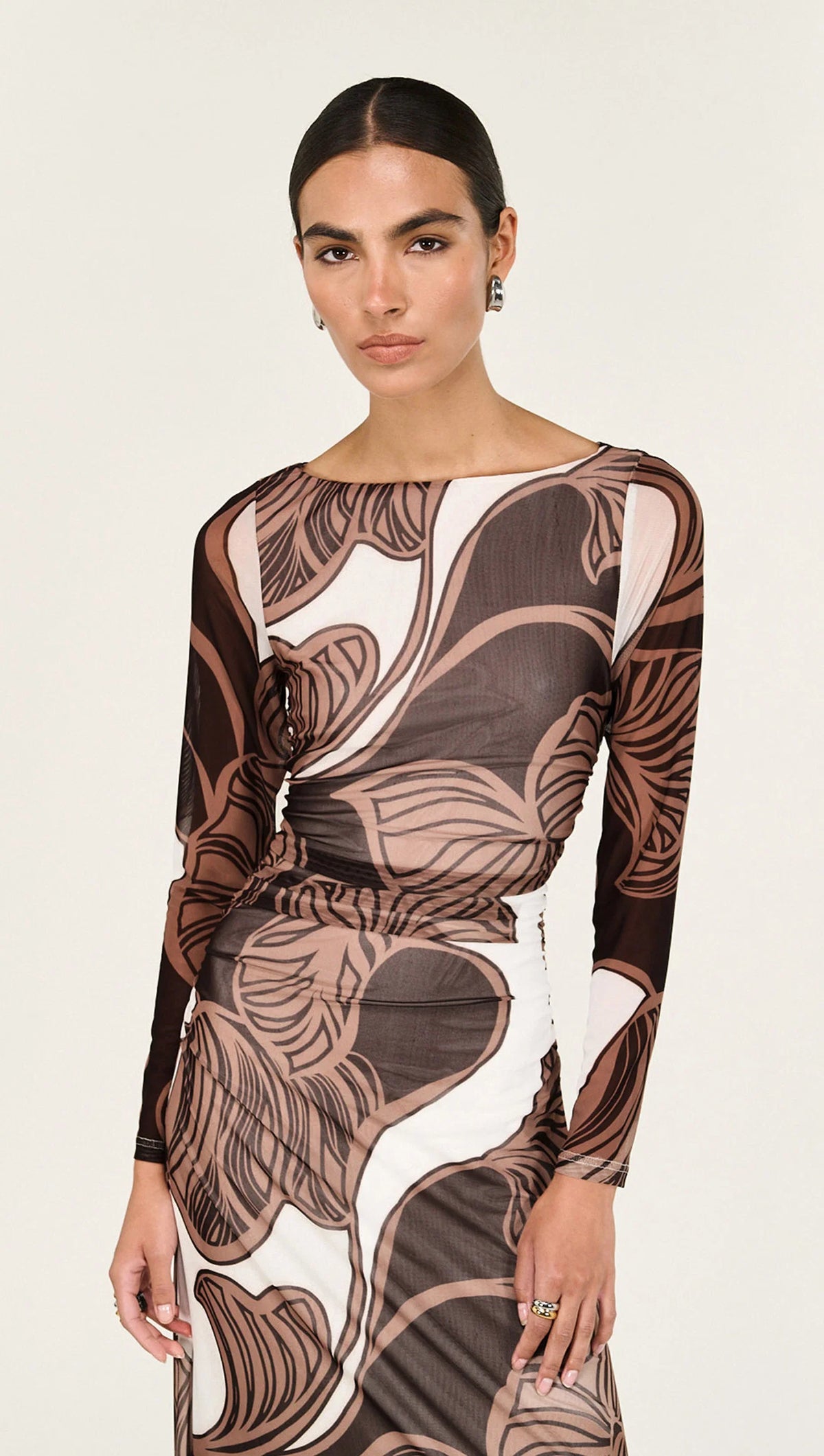Staple the Label | Ulla Mesh Midi Dress