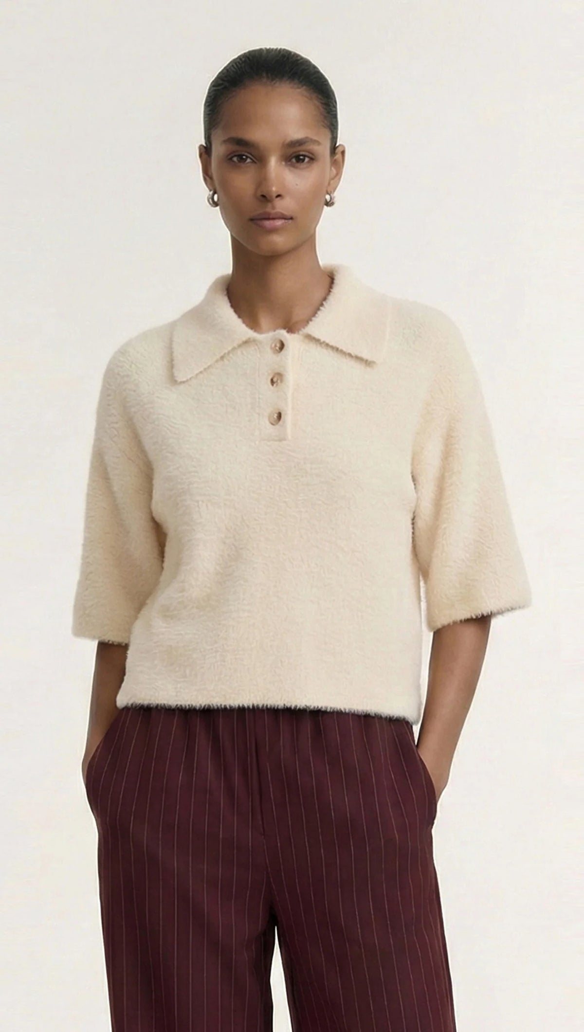 Staple the Label | Celine Polo Knit Top