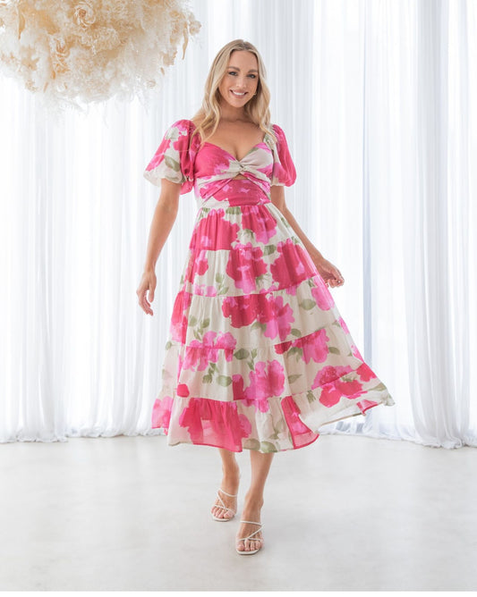Ebby and I Maxi | Pink Floral