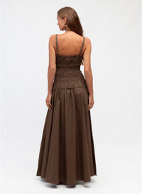 White Closet | Shirred Strappy Maxi Dress