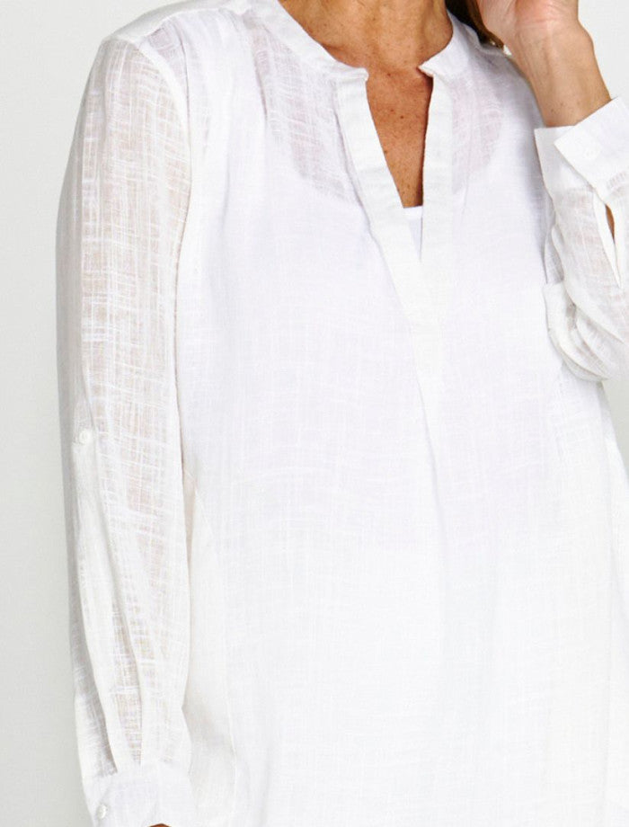 Betty Basics Beach Tunic Shirt | White