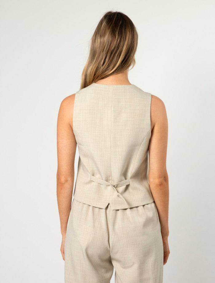 Stella + Gemma Beau Waistcoat | Wheat