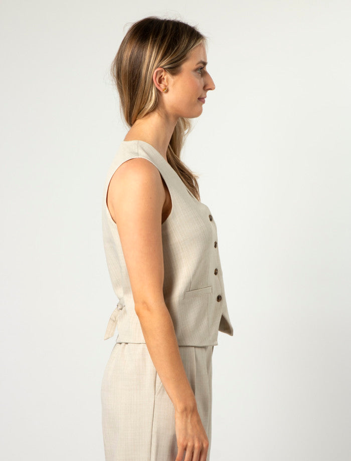 Stella + Gemma Beau Waistcoat | Wheat