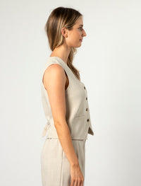 Stella + Gemma Beau Waistcoat | Wheat