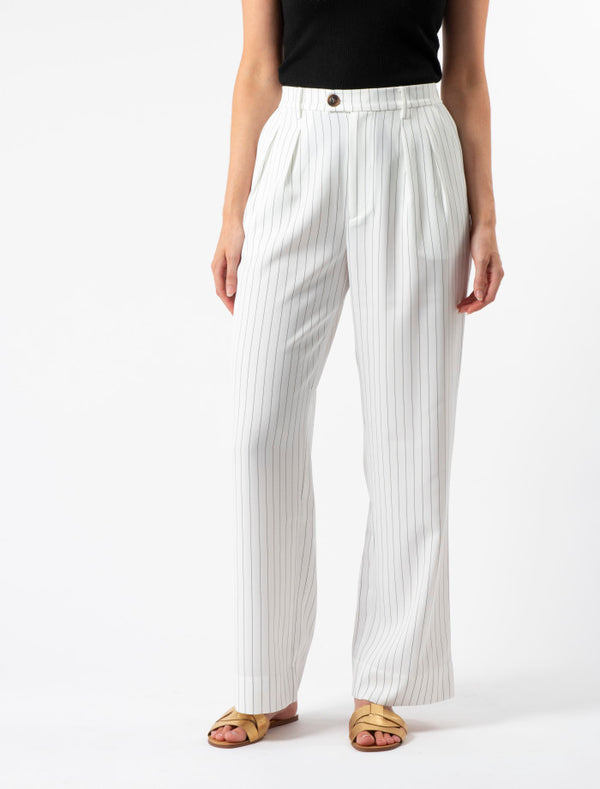 Stella + Gemma Blaise Pants | Black and White Stripe