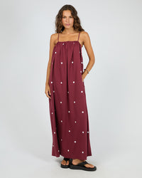 Silent Theory | Bordeaux Maxi Dress