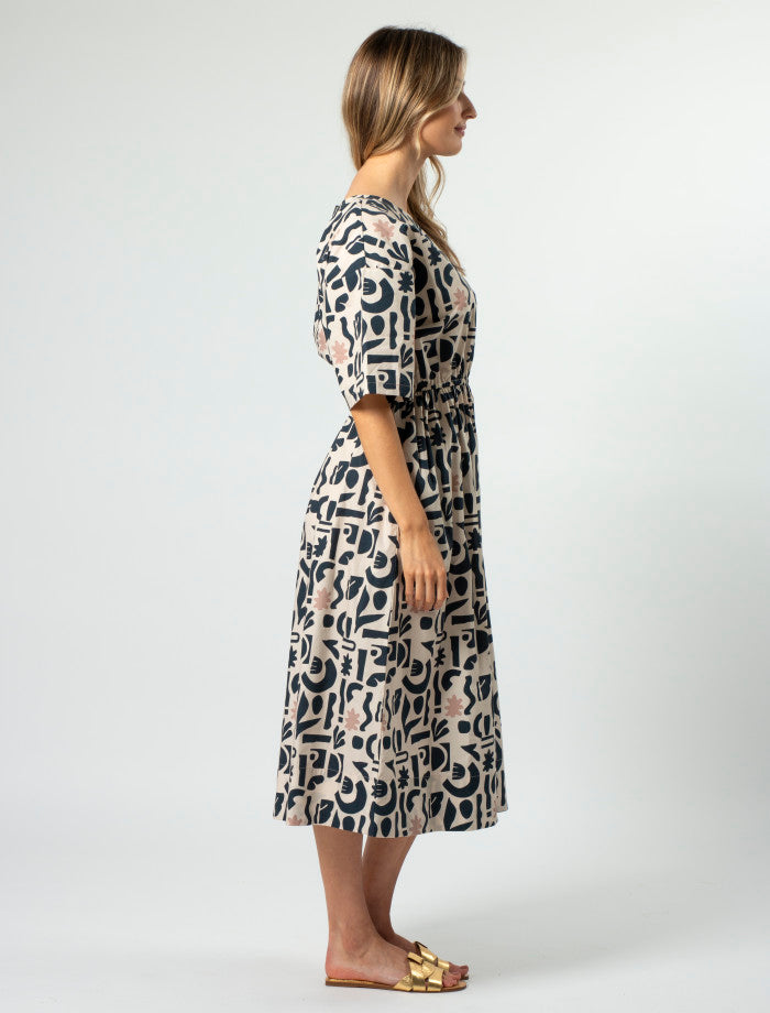 Stella + Gemma Carrie Dress | Navy Geo