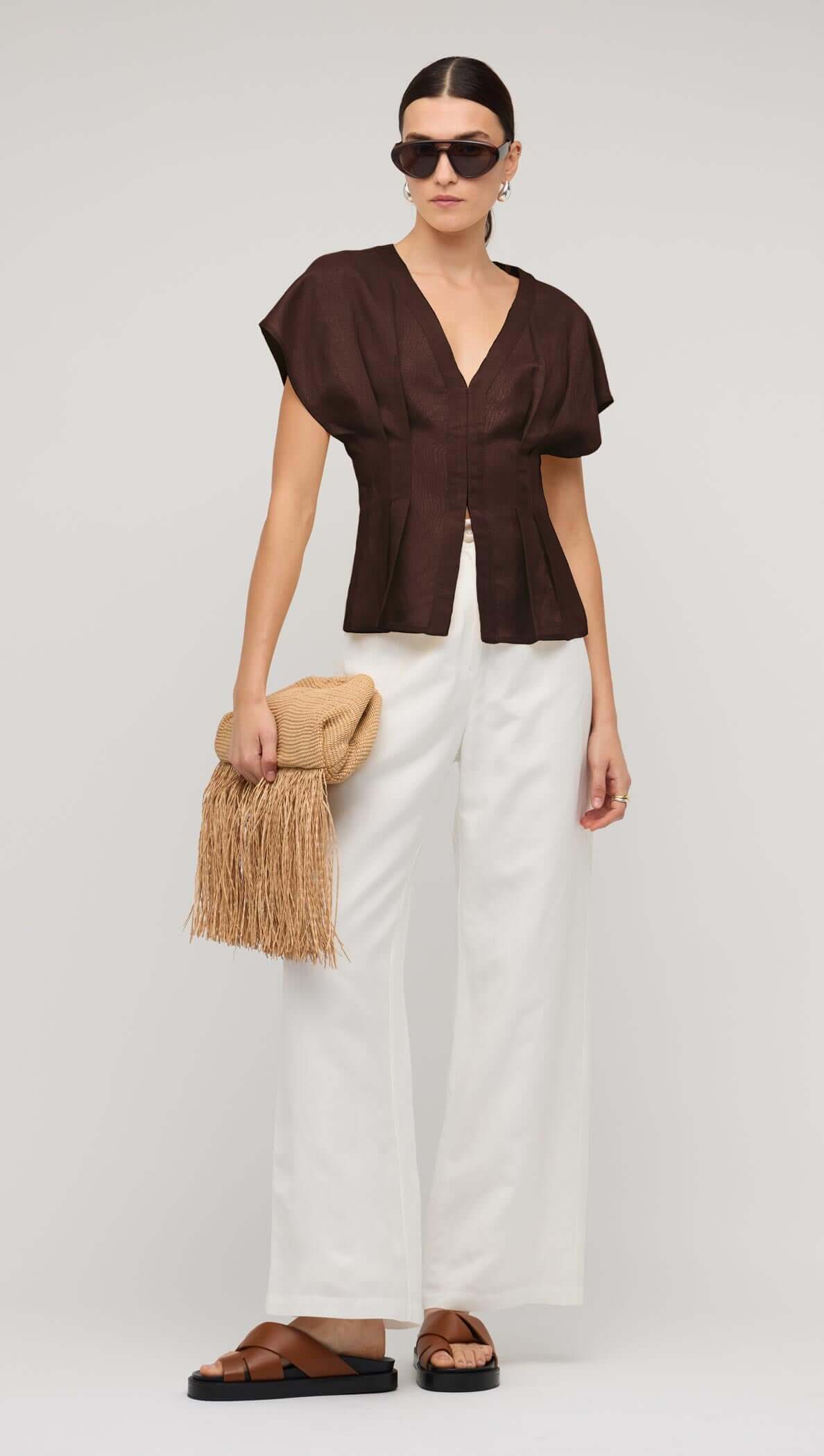 Staple the Label | Estelle Pleated Blouse