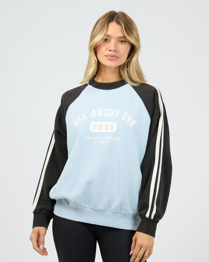 All About Eve | Contrast Club Raglan Crew
