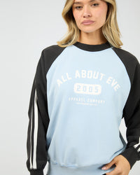All About Eve | Contrast Club Raglan Crew