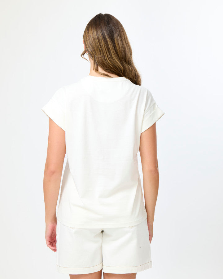 Stella + Gemma | Cuff Tee Clay