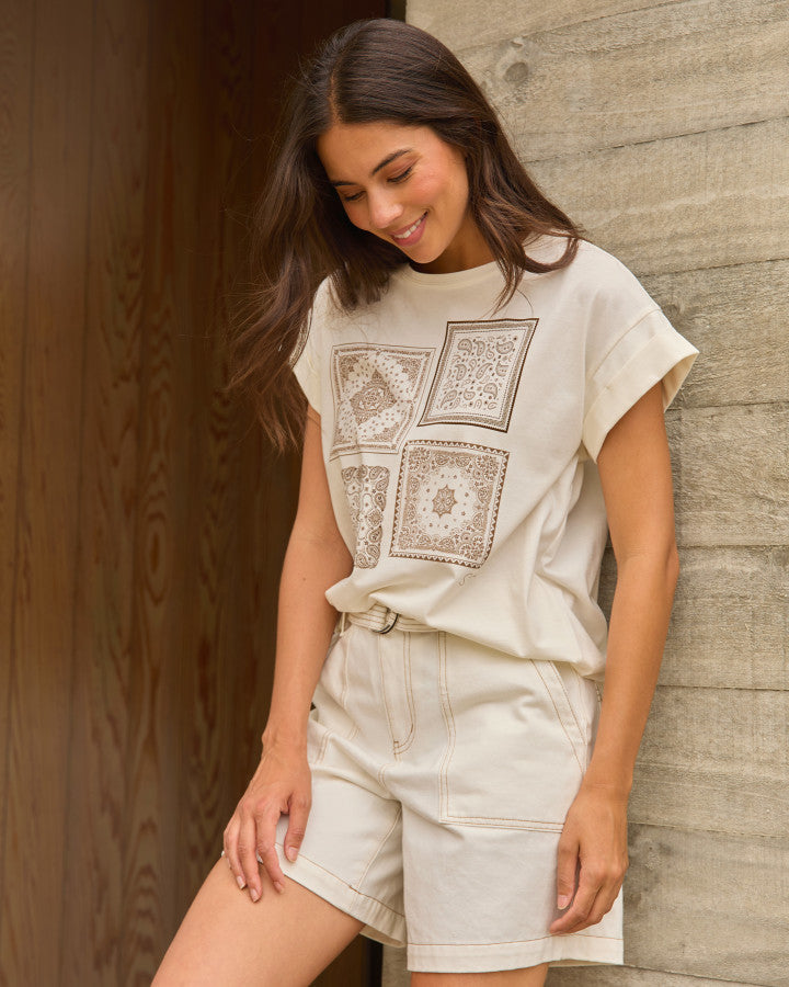 Stella + Gemma | Cuff Tee Clay