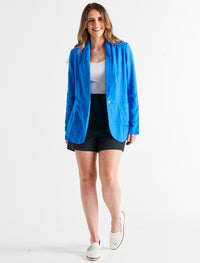 Betty Basics Cyndi Blazer | Electric Blue