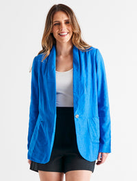 Betty Basics Cyndi Blazer | Electric Blue