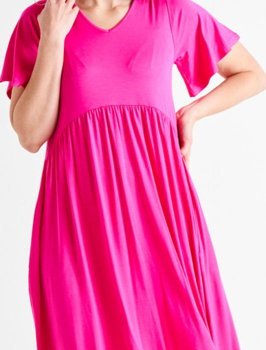 Betty Basics, Dress, Ingrid - Prism Pink