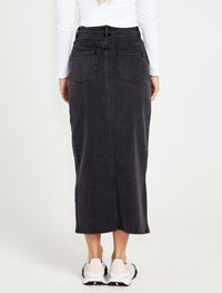 Sass Emerald Denim Maxi Skirt | 82 Wash