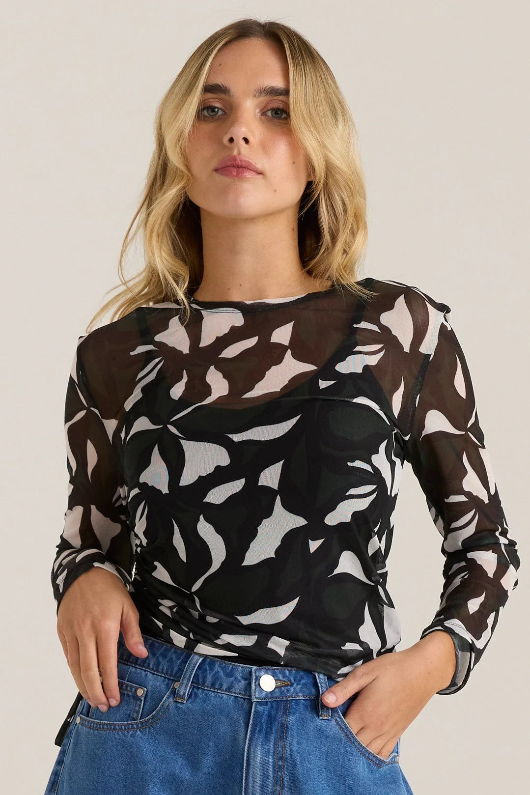 Sass | Tarni Mesh Top