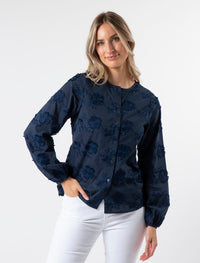 PREORDER Stella + Gemma Frida Blouse | Navy