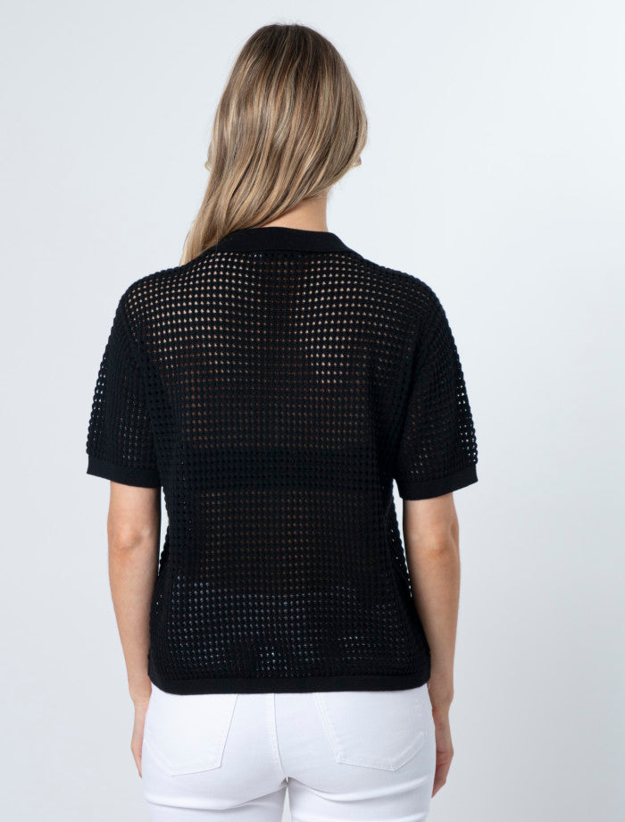 Stella + Gemma Holly Knit Top | Black