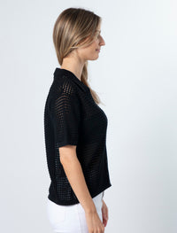 Stella + Gemma Holly Knit Top | Black