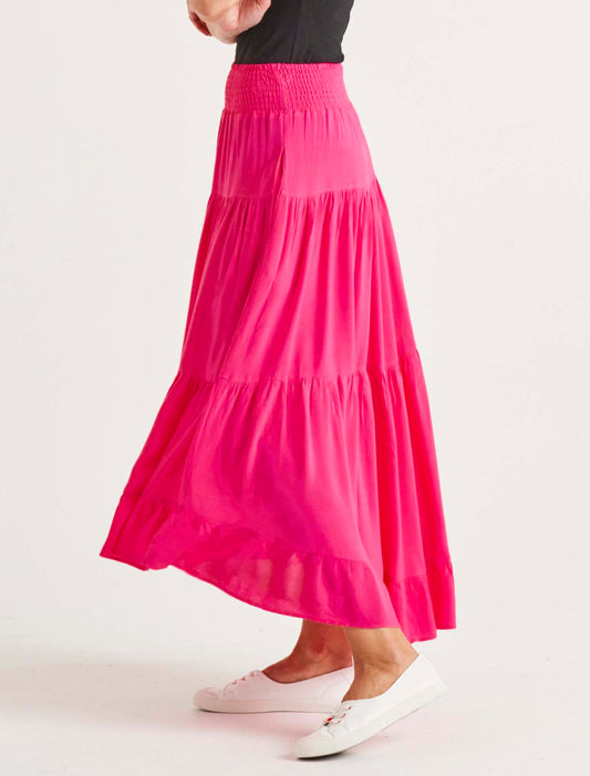 Betty Basics Ibiza Tiered Skirt | French Rose