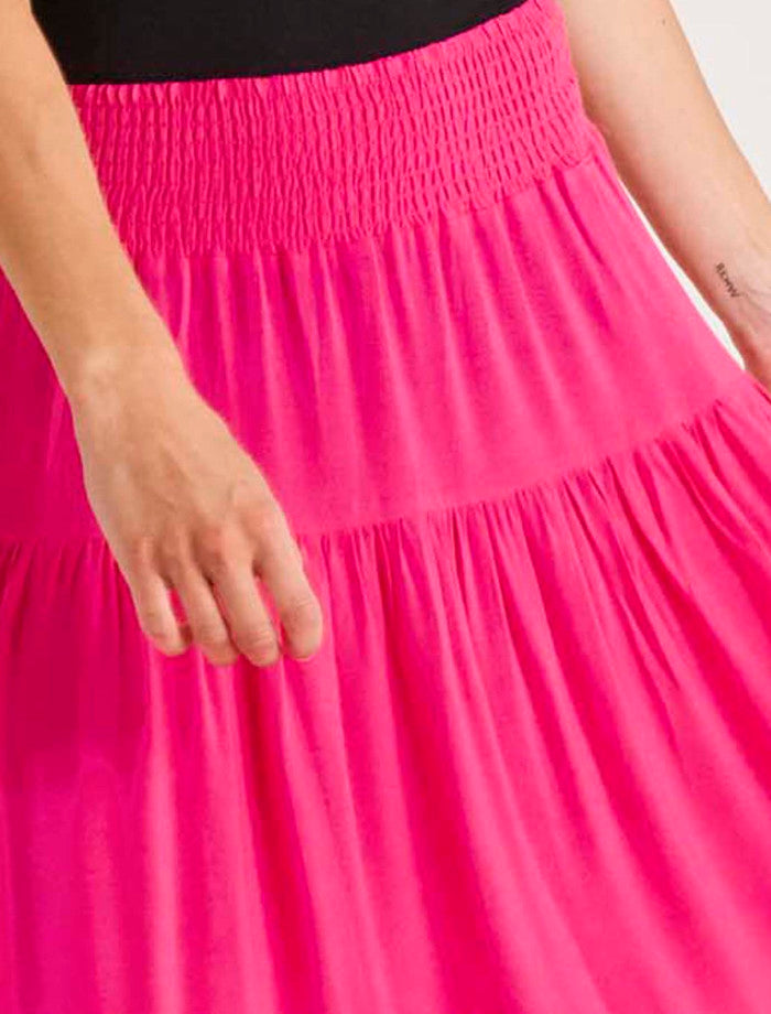 Betty Basics Ibiza Tiered Skirt | French Rose