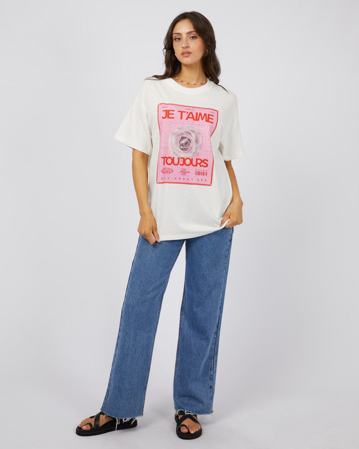 All About Eve | Je T'aime Oversized Tee