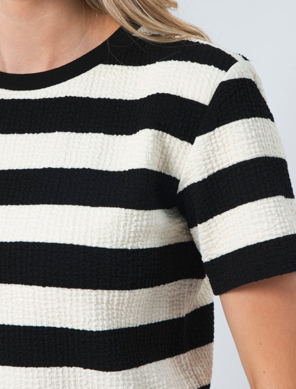 Stella + Gemma Jean Top | Oreo Stripe