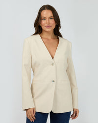 Silent Theory | Matilda Linen Blazer