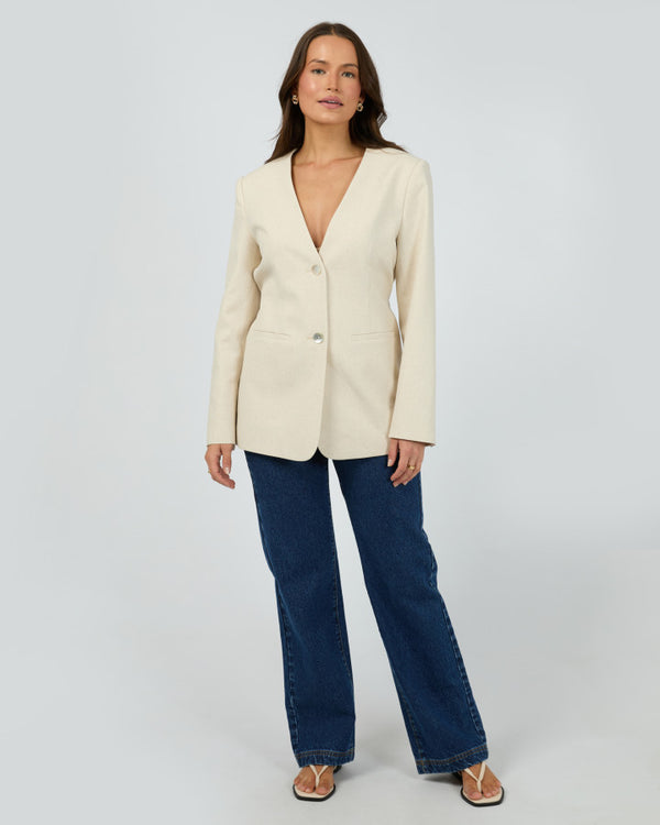 Silent Theory | Matilda Linen Blazer