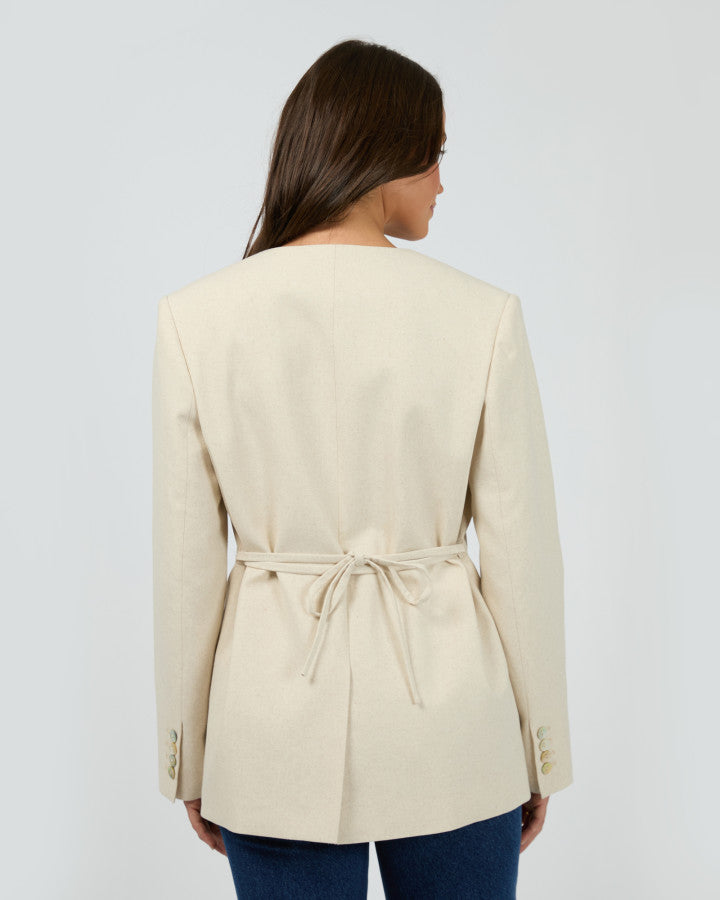 Silent Theory | Matilda Linen Blazer