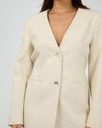 Silent Theory | Matilda Linen Blazer