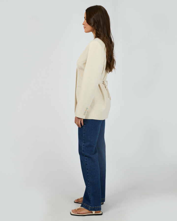Silent Theory | Matilda Linen Blazer