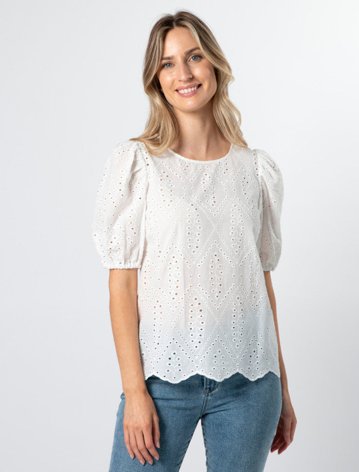 Stella + Gemma Minnie Top | Off White