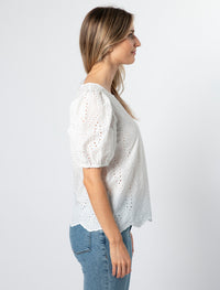 Stella + Gemma Minnie Top | Off White