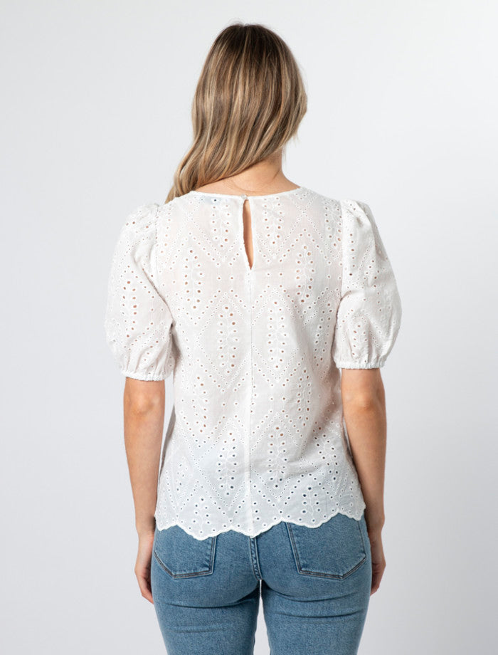 Stella + Gemma Minnie Top | Off White