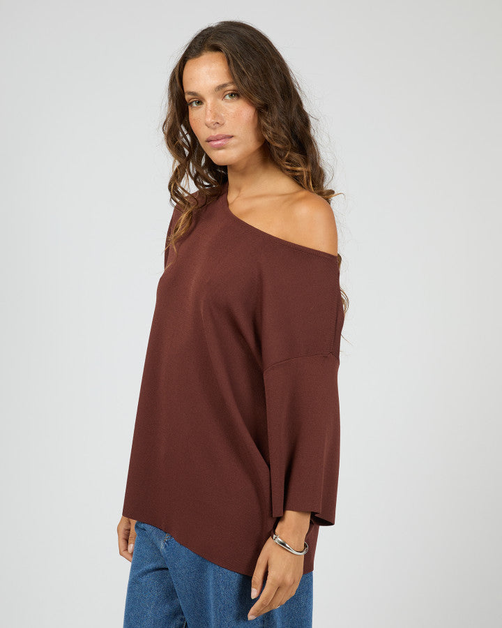 Silent Theory | Ollie Off Shoulder Knit Top