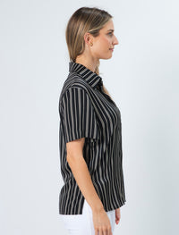 Stella + Gemma Penn Shirt | Milk Stripe