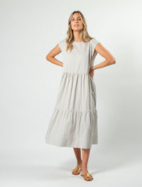 Stella + Gemma Rania Dress | Mushroom Stripe