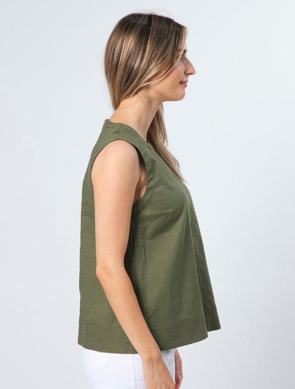 Stella + Gemma Raven Top | Olive Grove